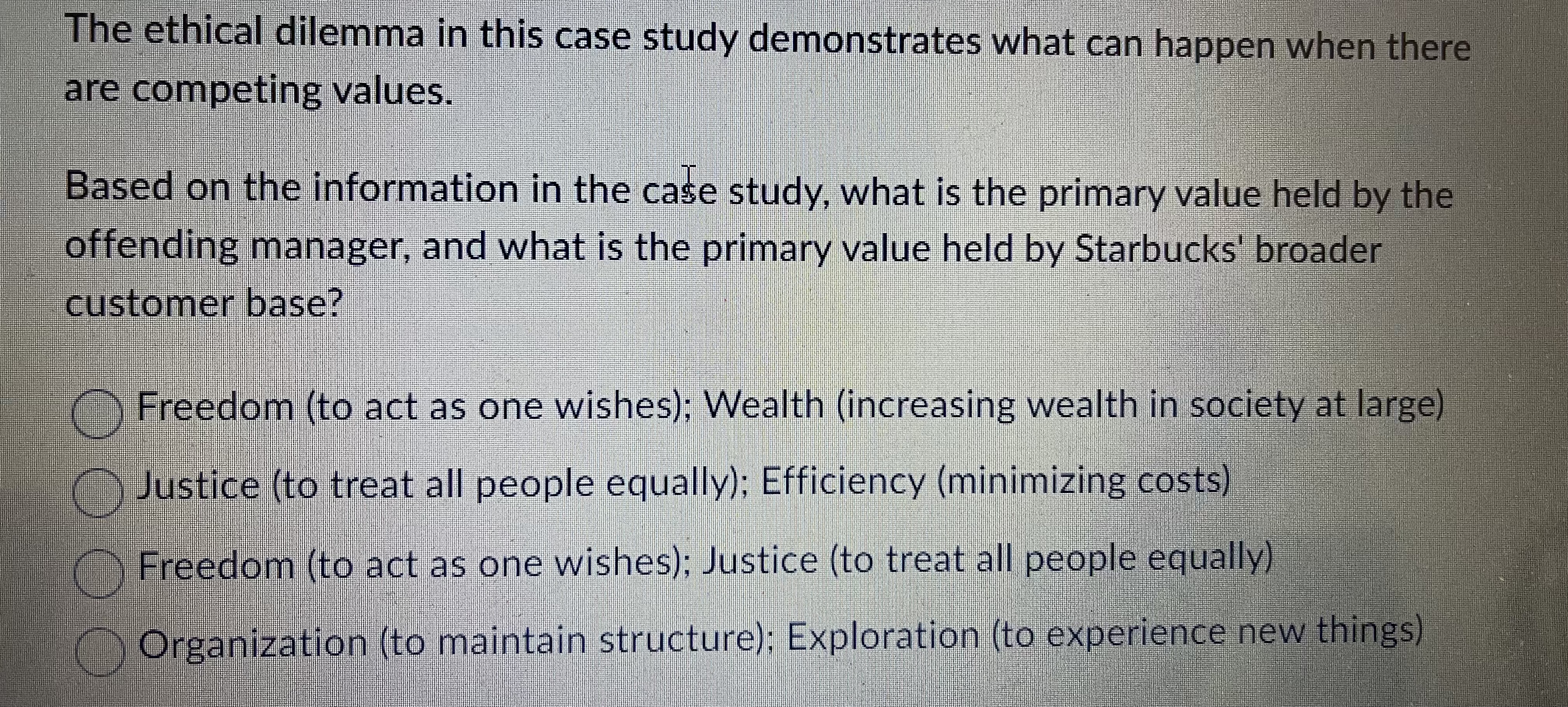 how I would want to be treated? The self-efficacy test; am I