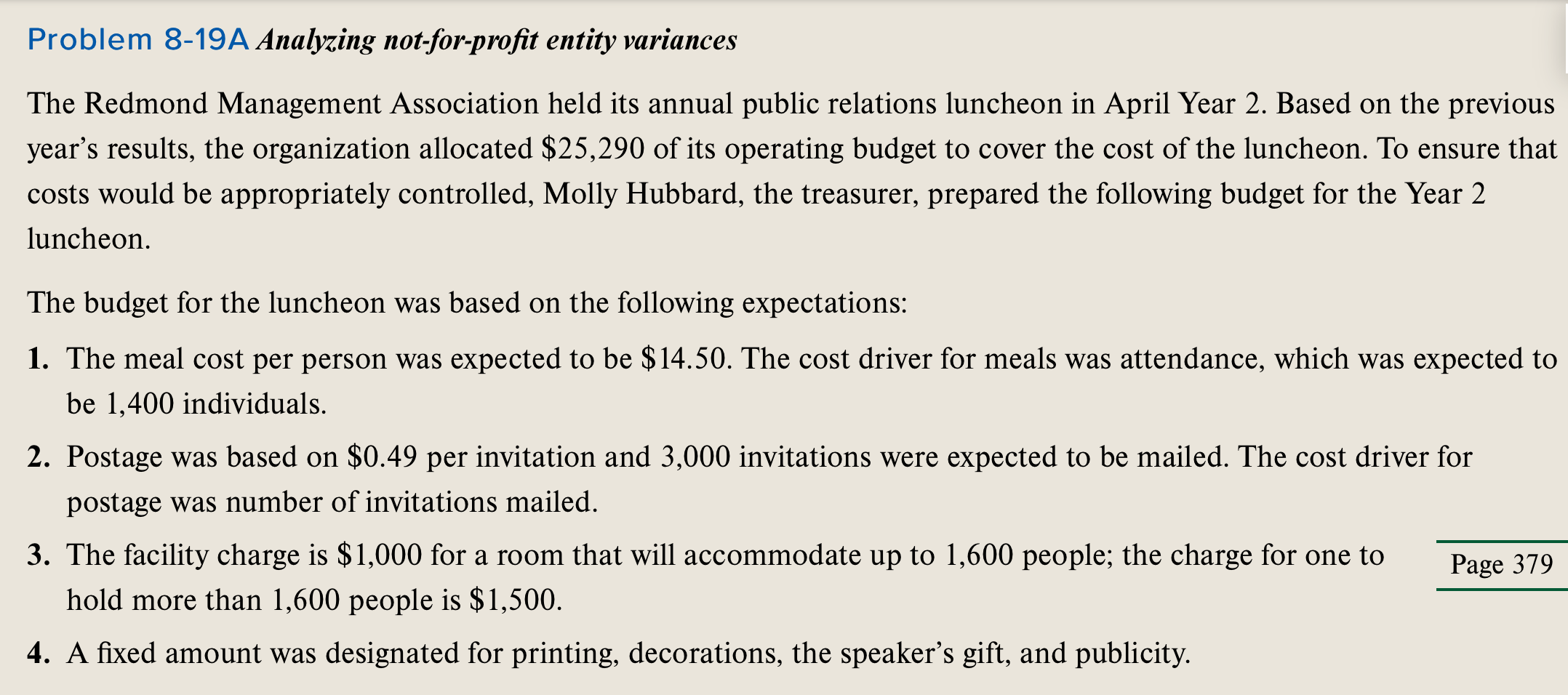 2. Attendance was 1,620 individuals. Because of higher-than-expected attendance, the luncheon was