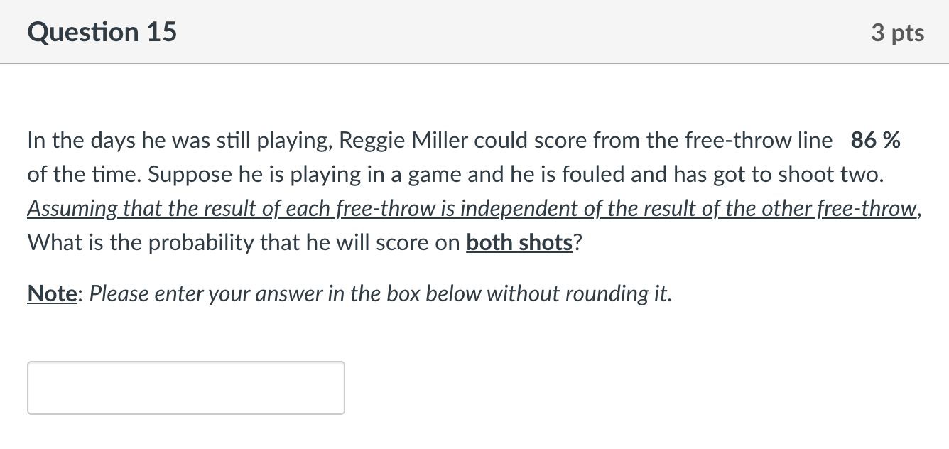 it. Question 16 2 pts Given the following Venn diagram: DATA A
