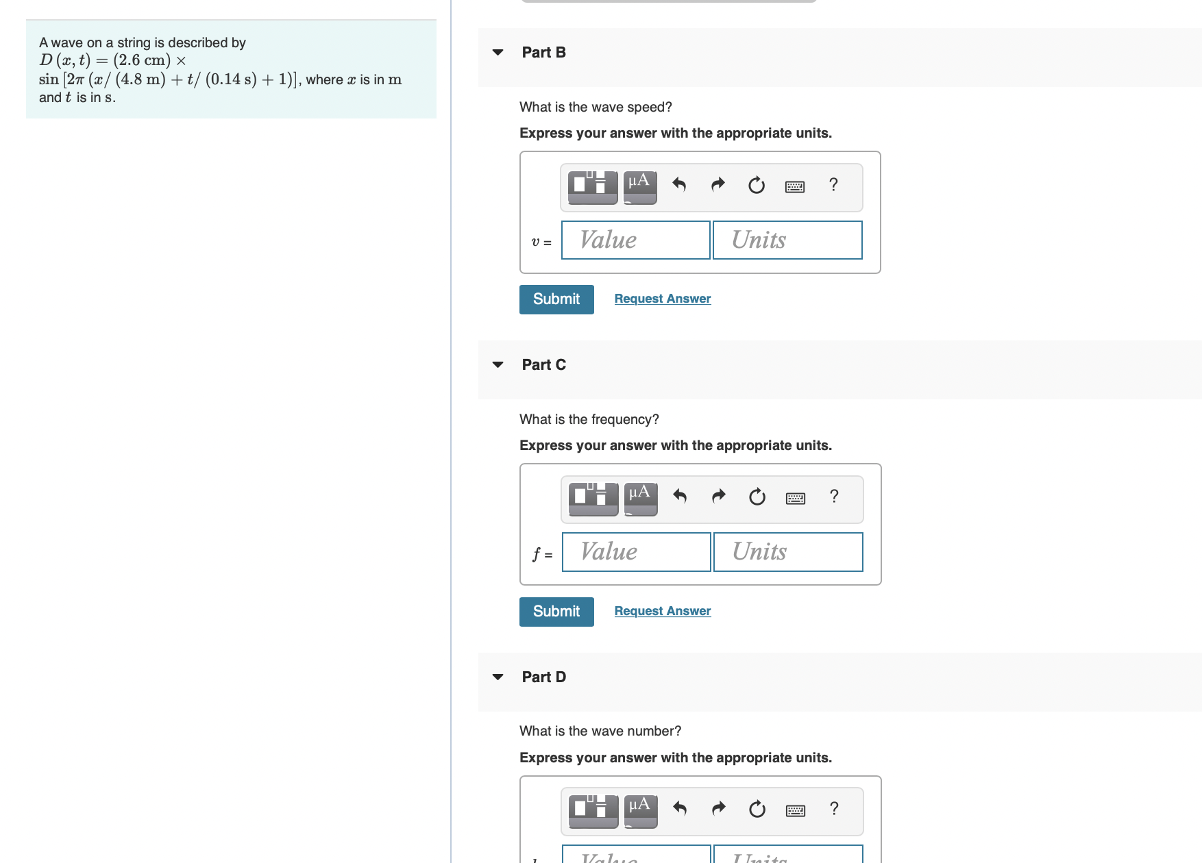 + t/ (0.14 s) + 1)], where a is in m and