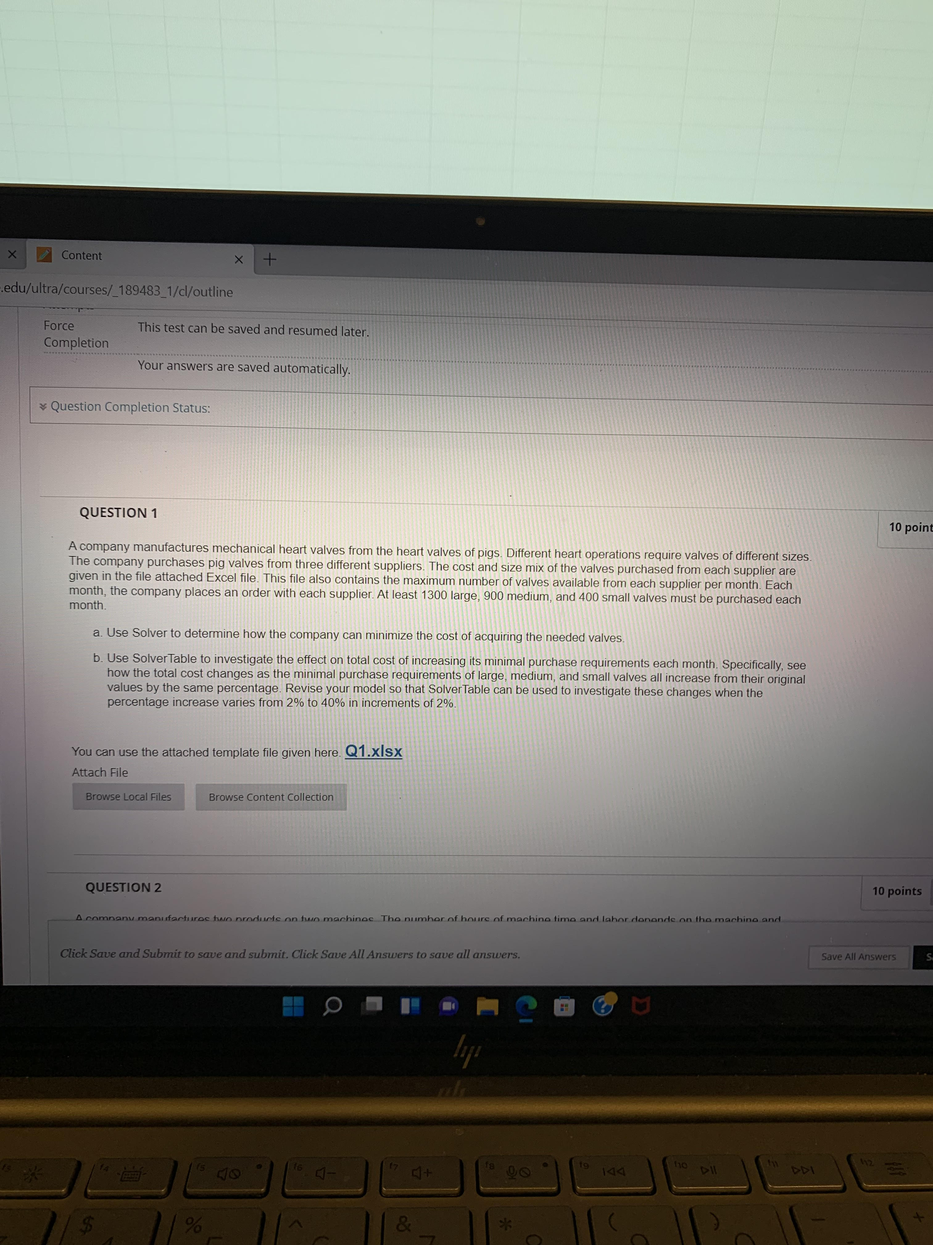 Show formulas and use solver. shower formula for solver too Clipboard