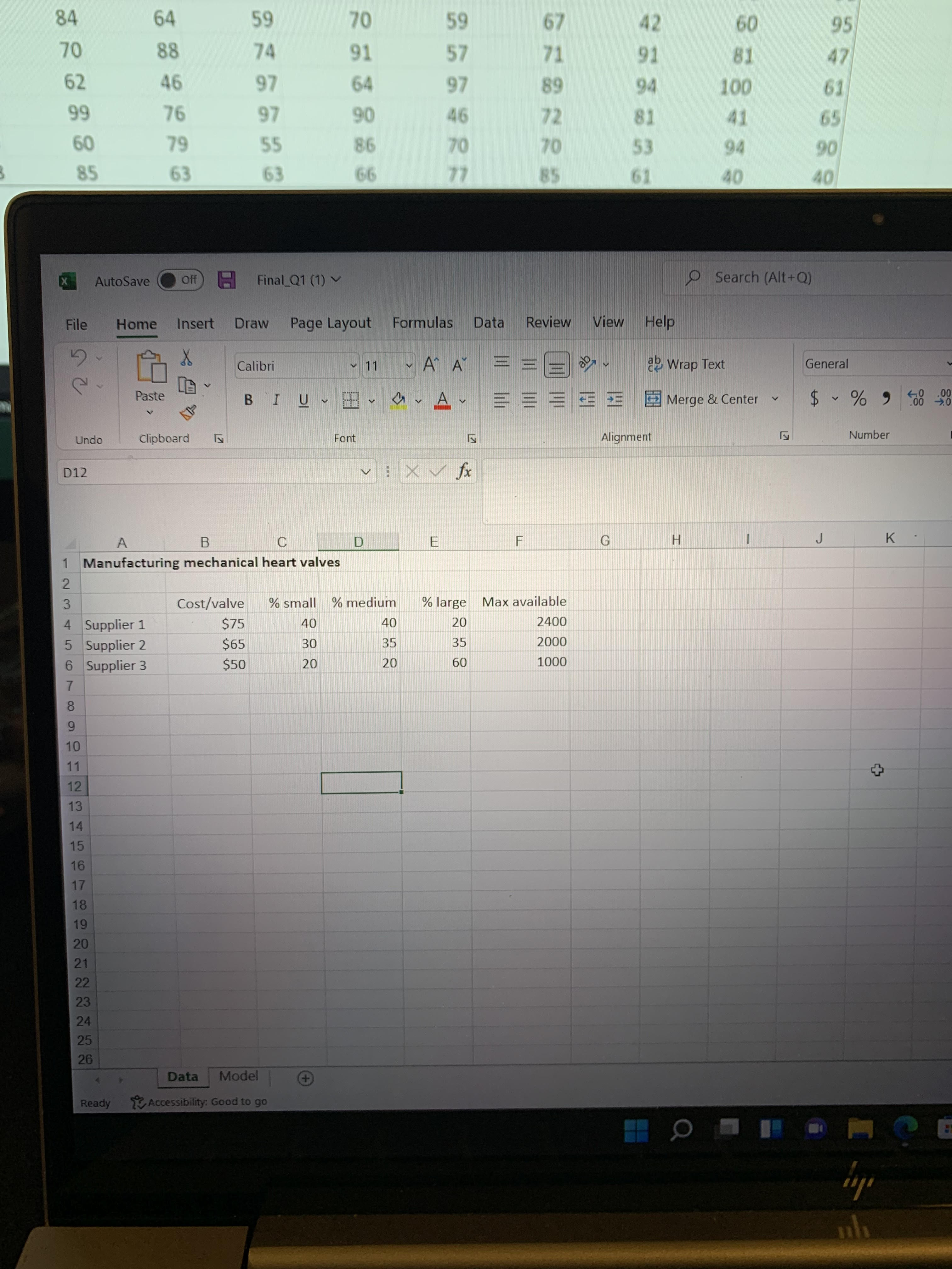 l3. B C D 1 Mctung mechanical heart valves 2 i 3