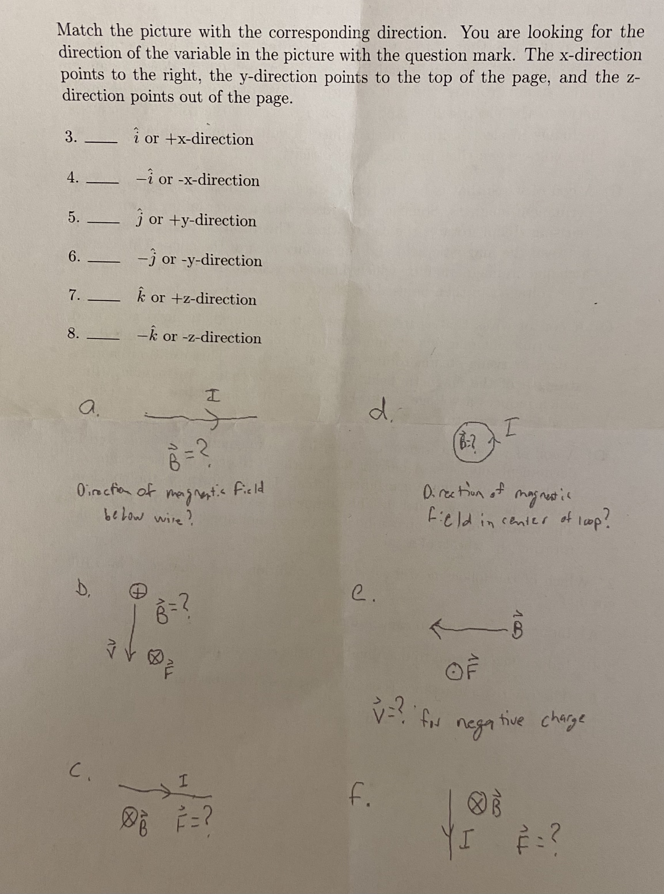Which is the correct description for how an electric generator works? A)