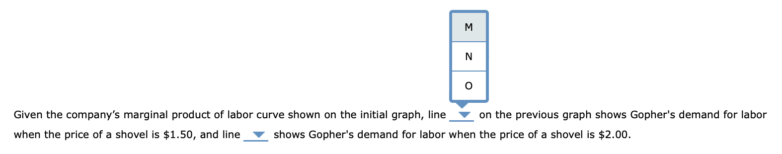 a competitive market.The following table shows the company's production function: Given the