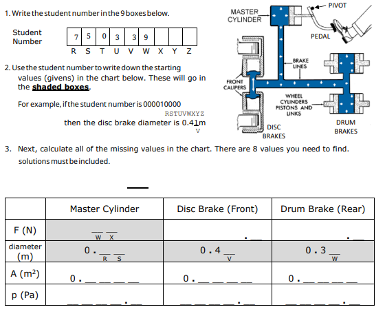 The Student number is 750339. Use this example number to help out