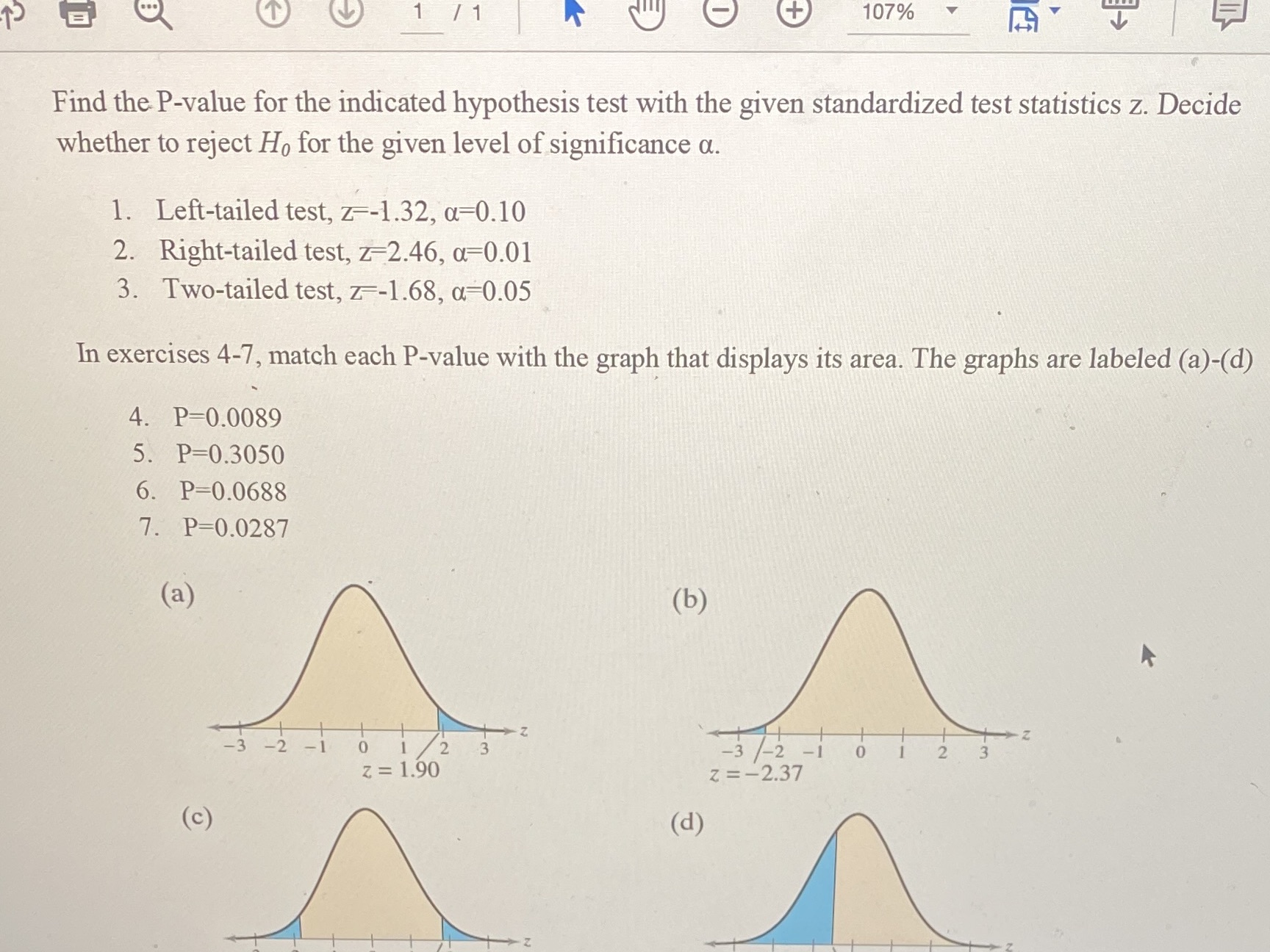 Please help me to do this T 1 1 107% Find the