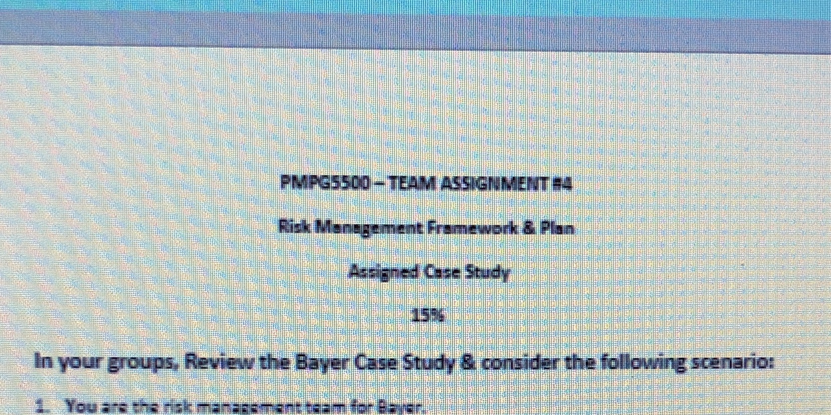 Review the bayer case study The sap challenge and consider the following