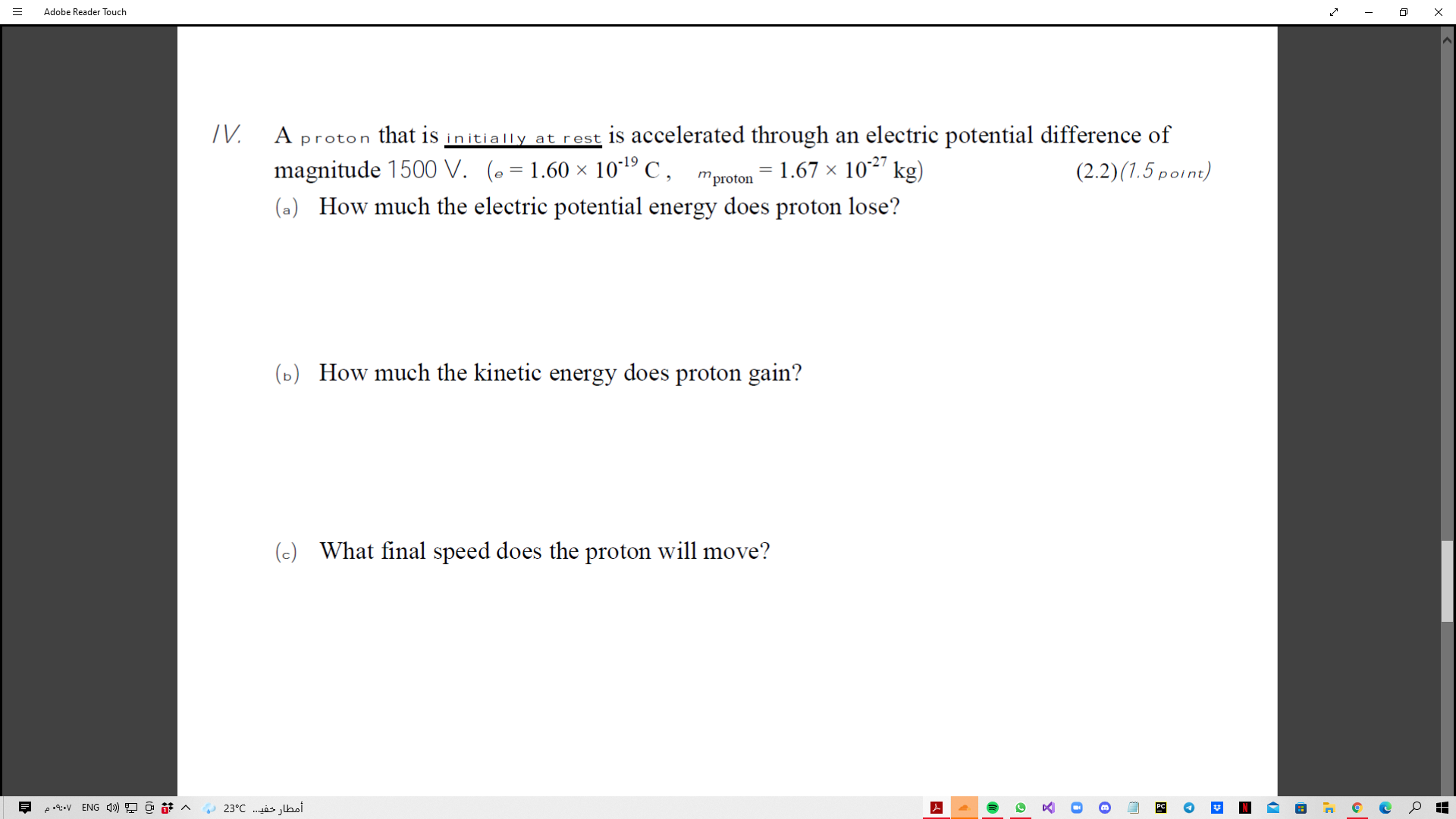 $ 0 ~ 23.C .les, WhoiE Adobe Reader Touch X ///. A