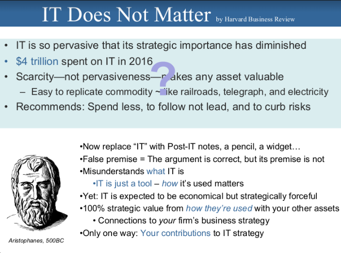 so pervasive that its strategic importance has diminished . $4 trillion spent