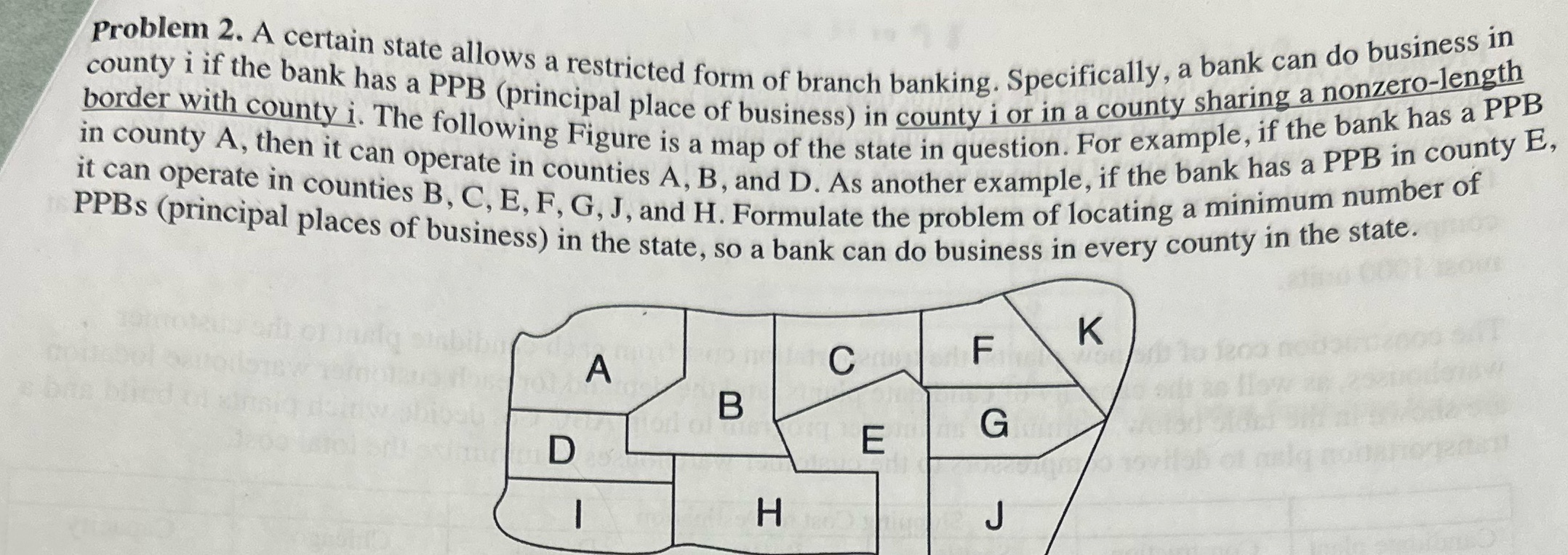 Define decisin variable, objective function and constraints problem 2. A certain state