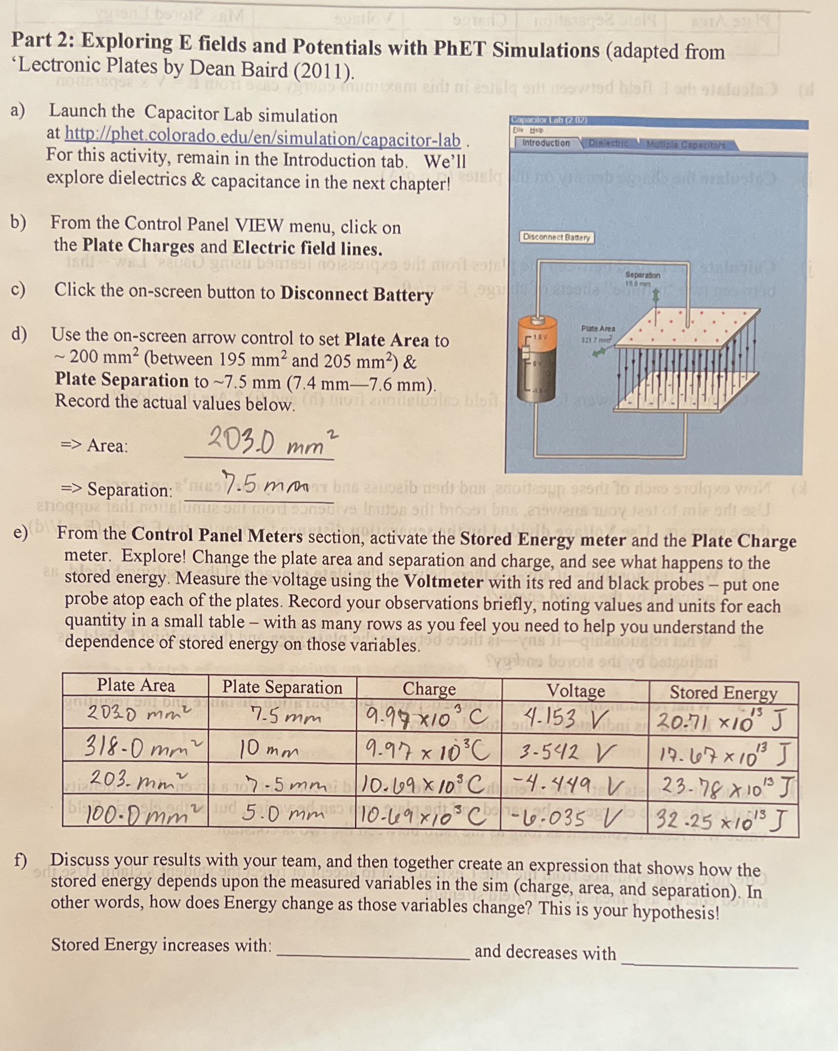 Need help with this one please thank you;) Part 2: Exploring E