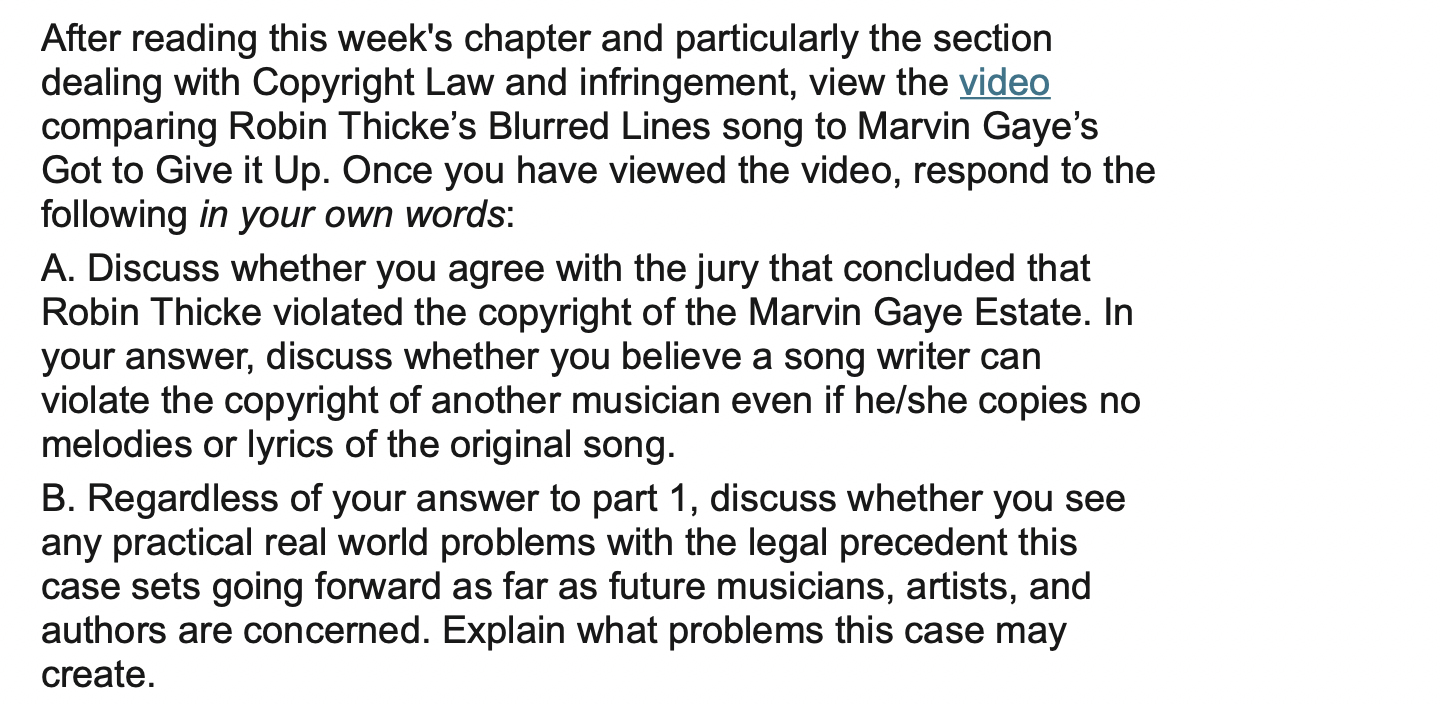  After reading this week's chapter and particularly the section dealing with