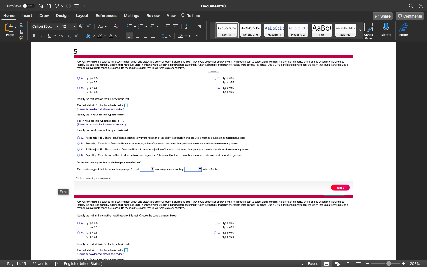 Design Layout References Mailings Review View ? Tell me Share Comments Calibri