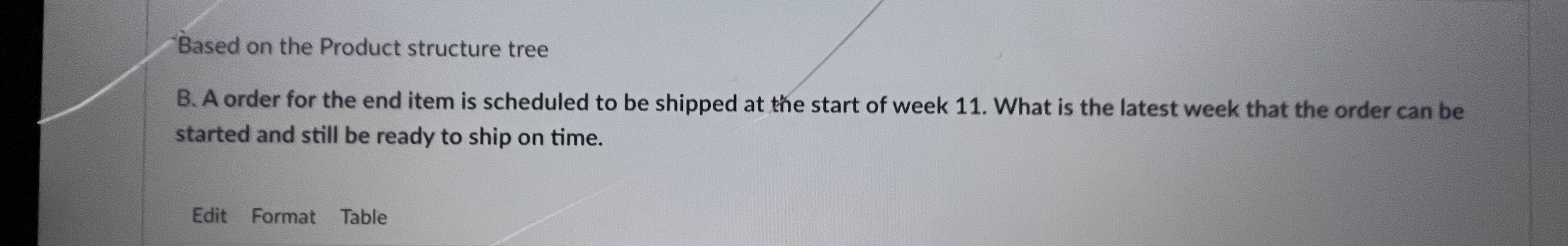  Solve all parts using excel with explanation Based on the product