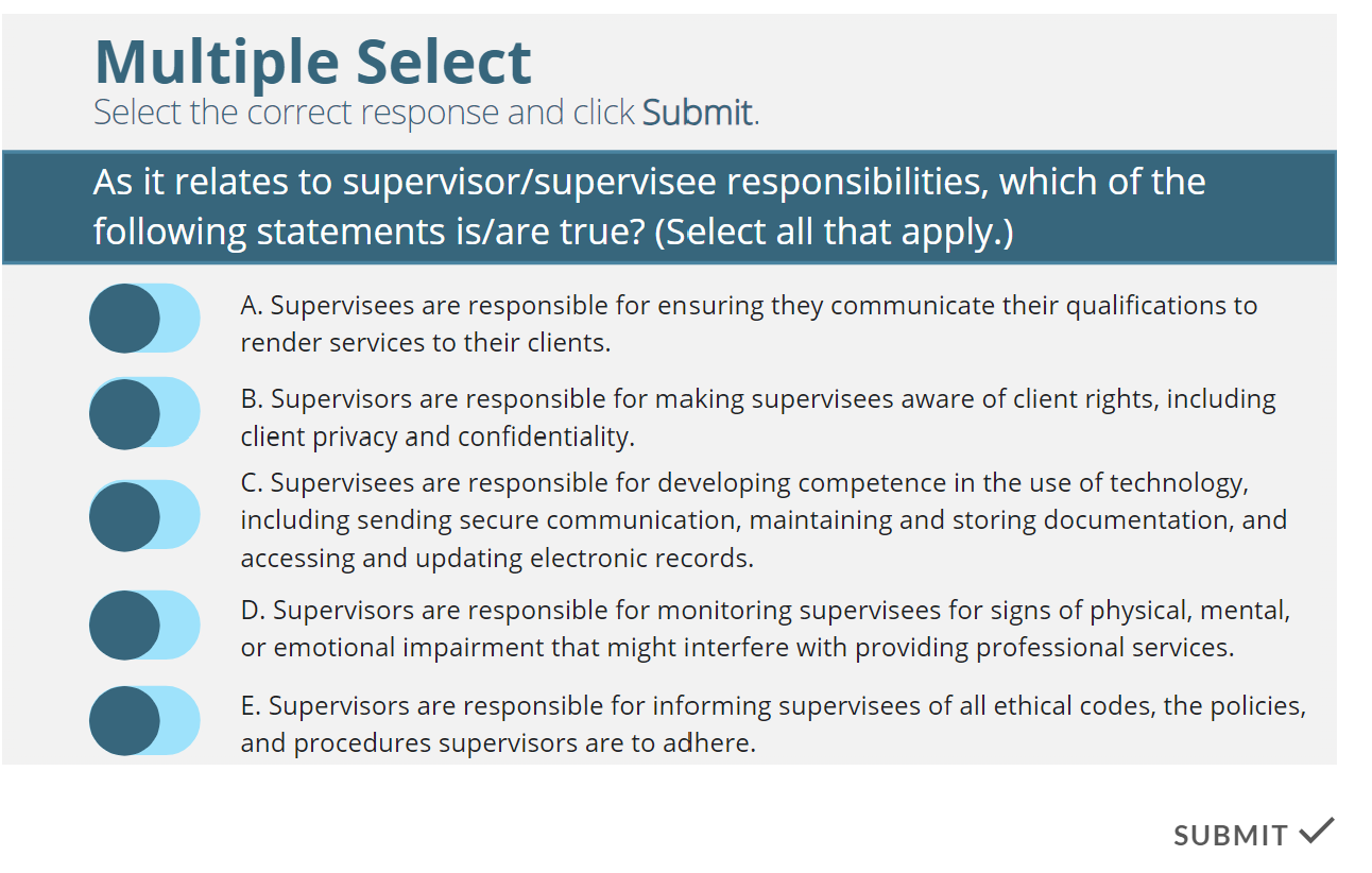 Can someone answer this question? Multiple Select Select the correct response and