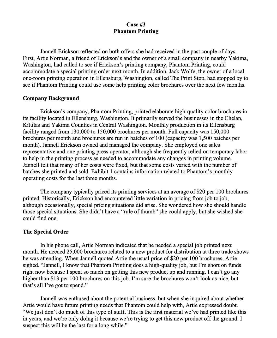 reected on both offers she had received in the past couple of