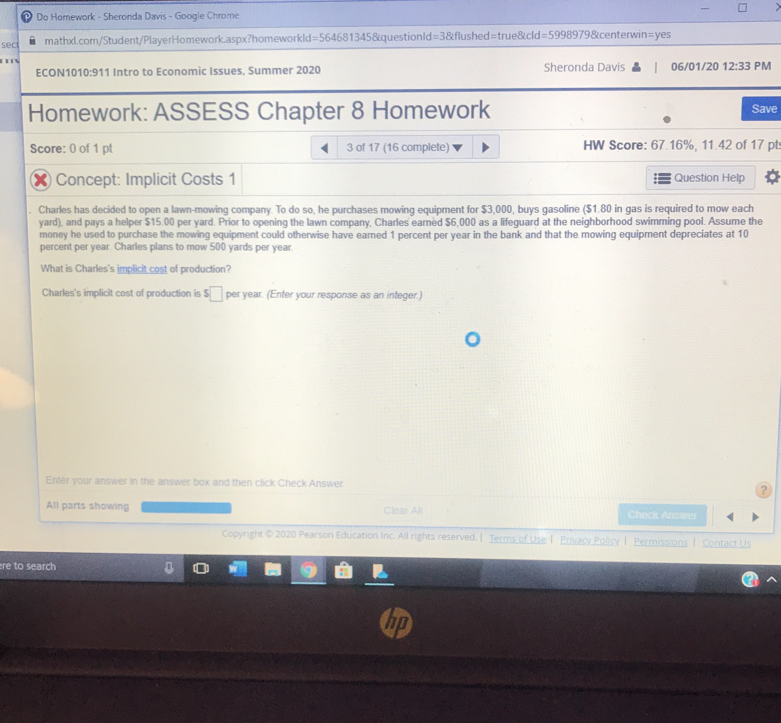 What is the answer Do Homework - Sheronda Davis - Google Chrome