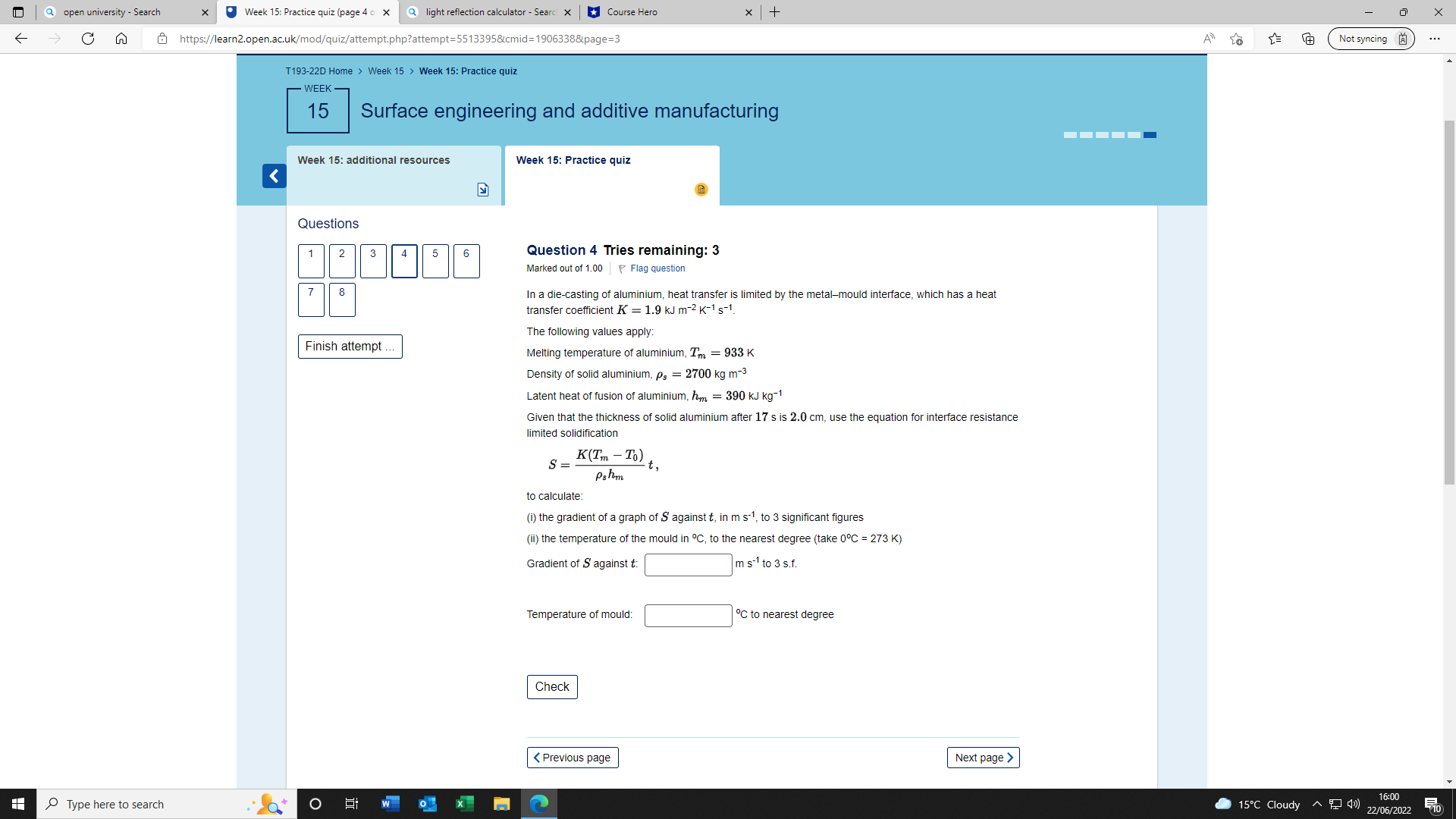 (page 4 0 X @ light reflection calculator - Search X Course