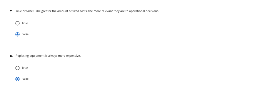 sunk costs are irrelevant? (Check all that apply.) Some costs have been