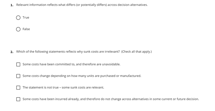 committed to, and therefore are unavoidable. Some costs change depending on how