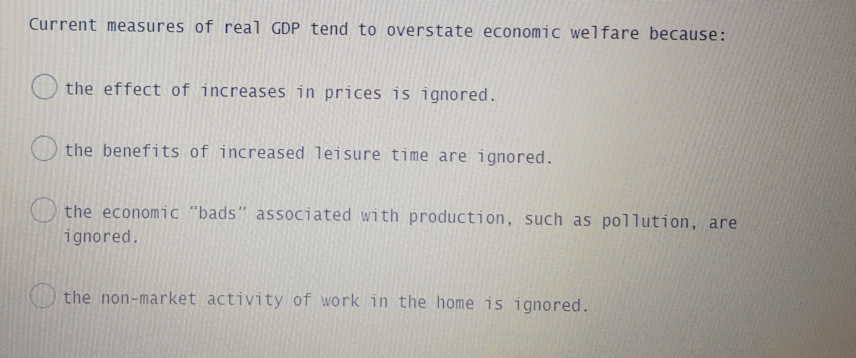  In a simple macroeconomic model, assuming constant prices and a marginal