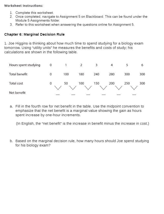 Worksheet Instructions: 1. Complete this worksheet. 2. Once completed, navigate to