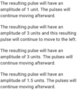 Each square on the grid represents 1 unit.The resulting pulse will have