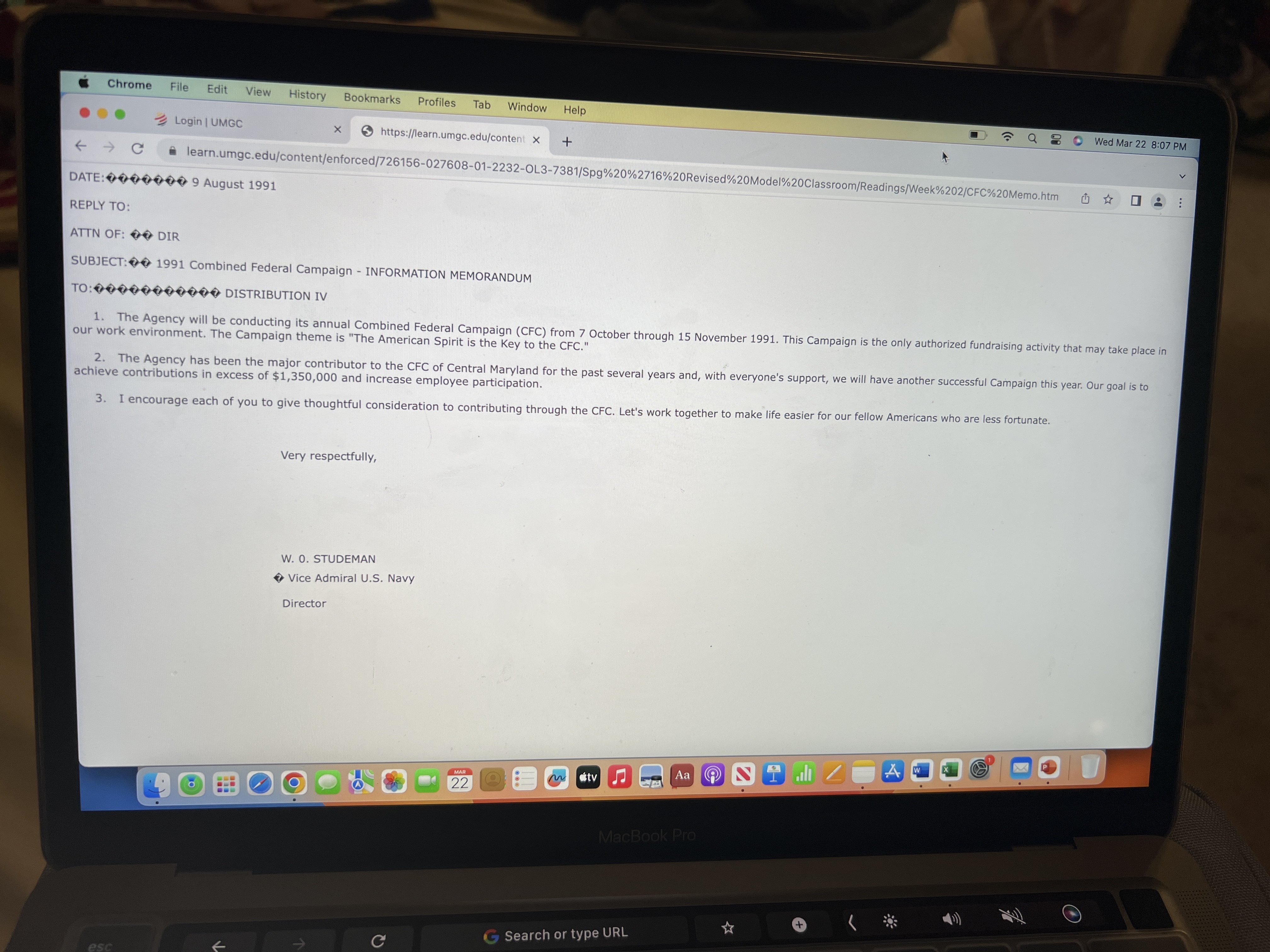 I have an assignment which is called CFC memo. I will send