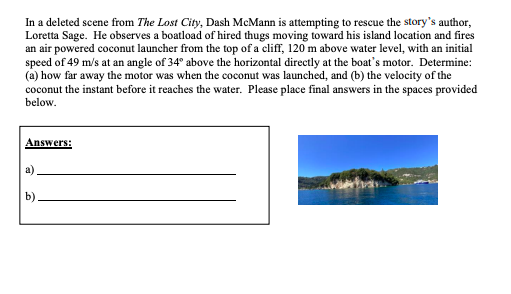 In a deleted scene from The Lost City, Dash McMann is