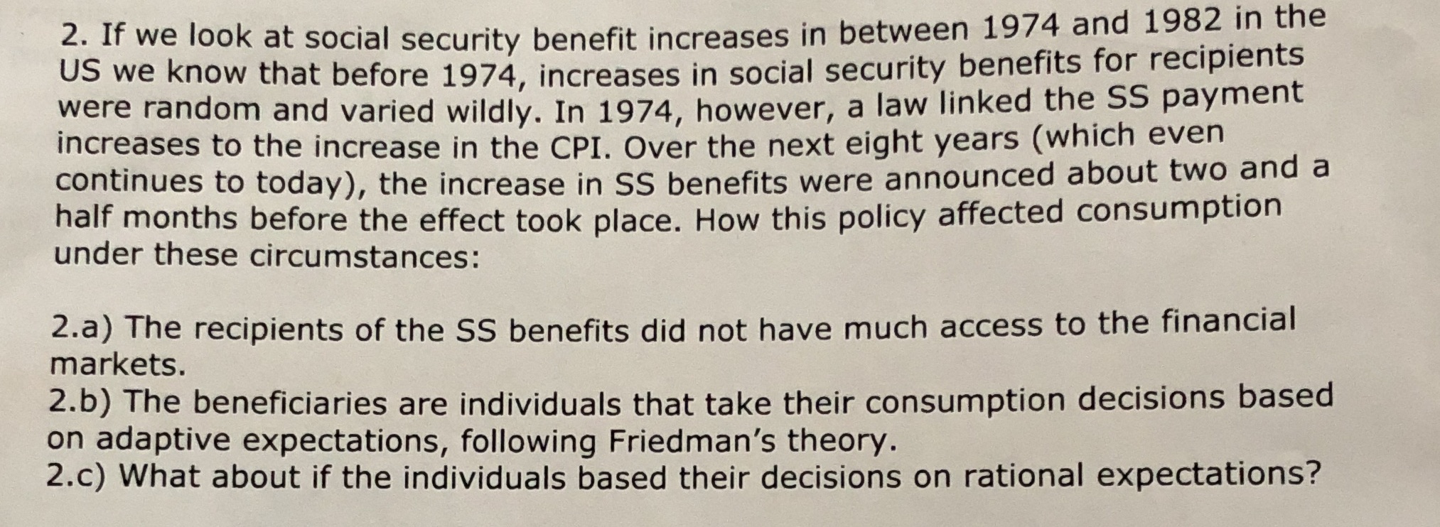 2. If we look at social security benefit increases in between