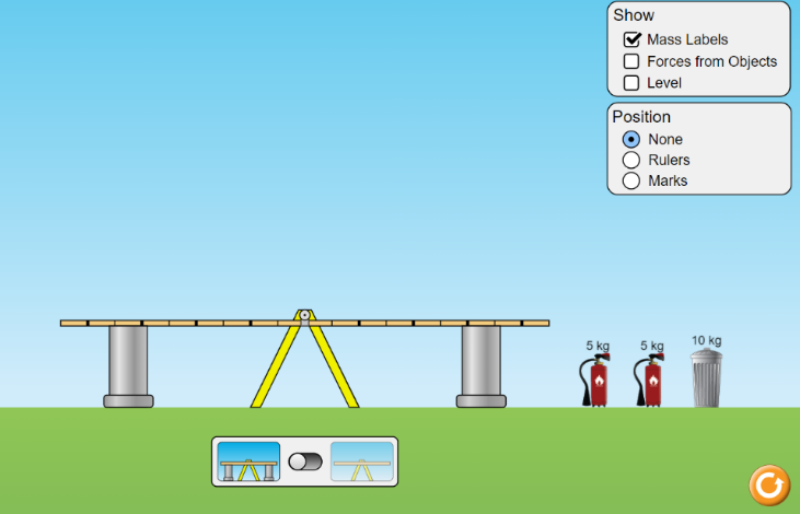 SEE the masses Forces from Objects Level of the objects Position Q