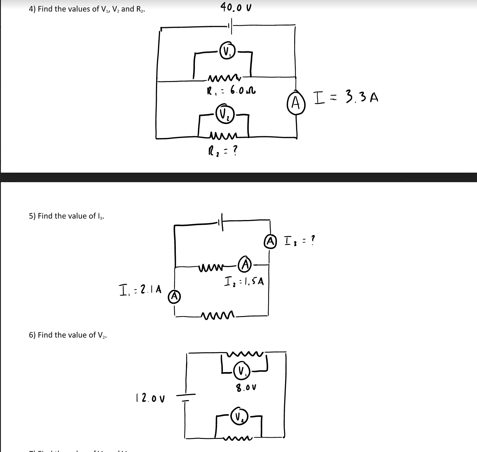 the value of R2. 12 V I : 5.0A A R. :