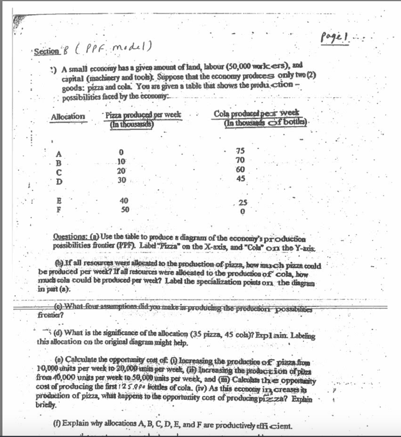 Could you please help me? pagel... Section 8 ( PPF. model )