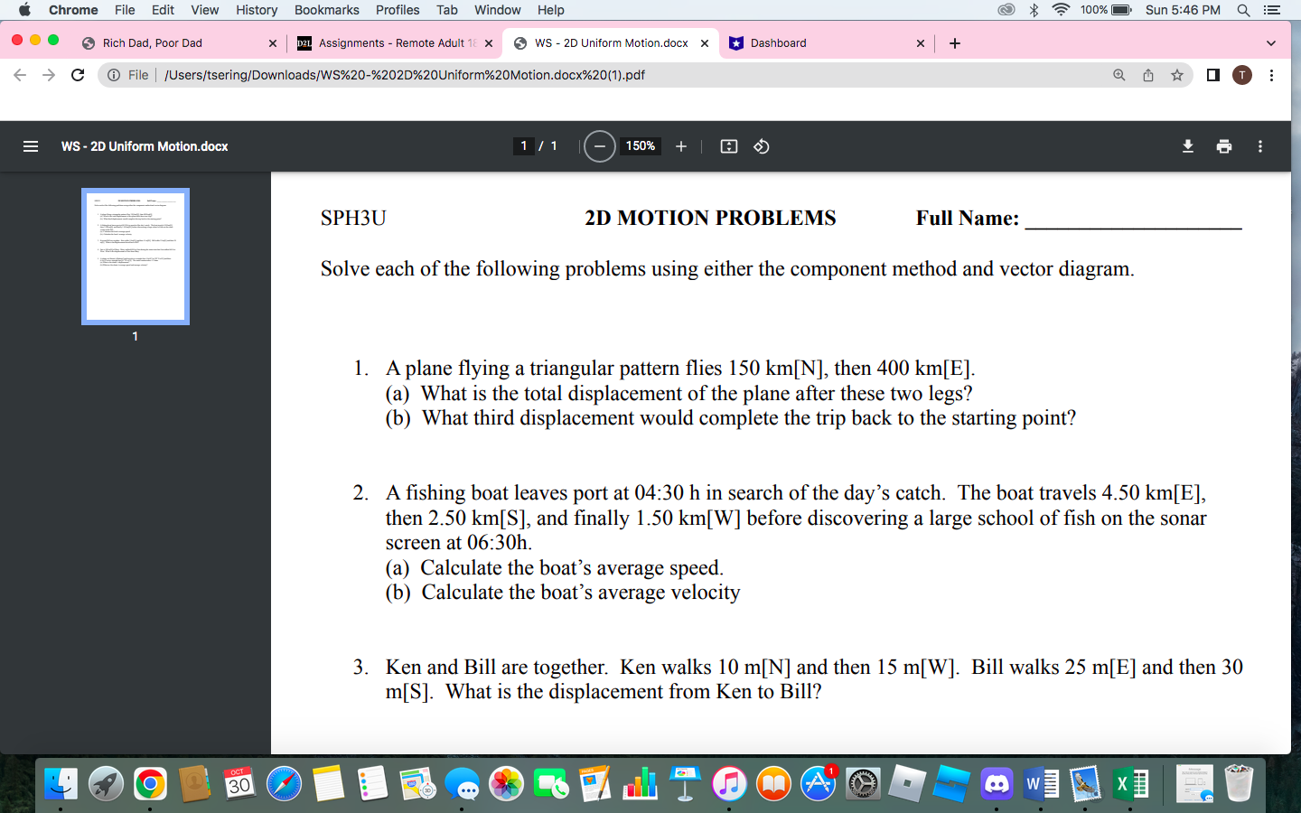 100% . Sun 5:46 PM Q ... Rich Dad, Poor Dad X