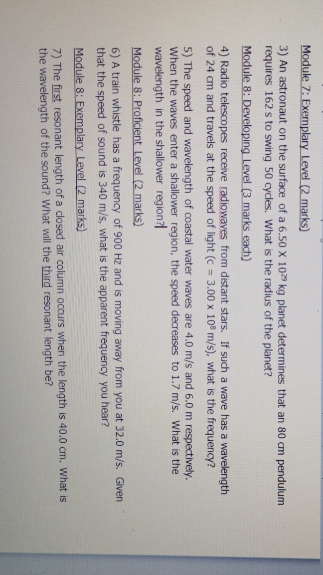 i need help in solving these GRASP problems Module 7: Exemplary Level
