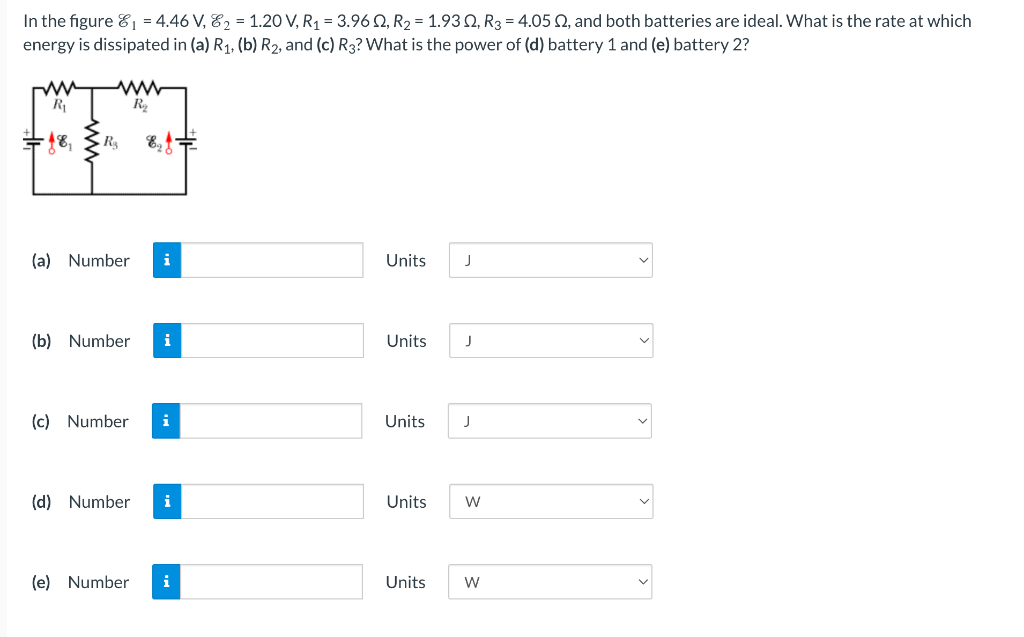 In the gure E5\". = 4.46 V. $2 = 1.20 V,