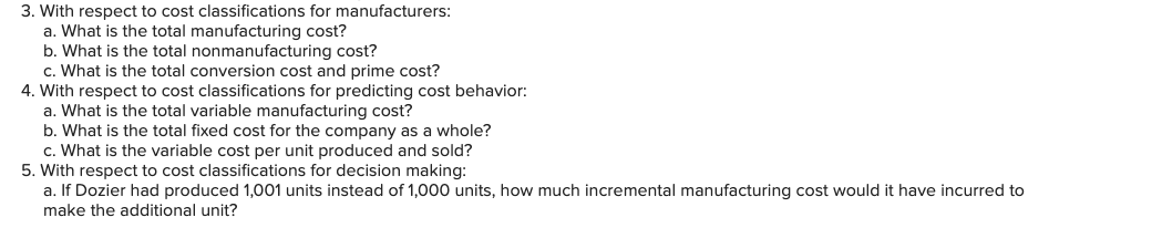 variable or fixed with respect to the number of units produced and