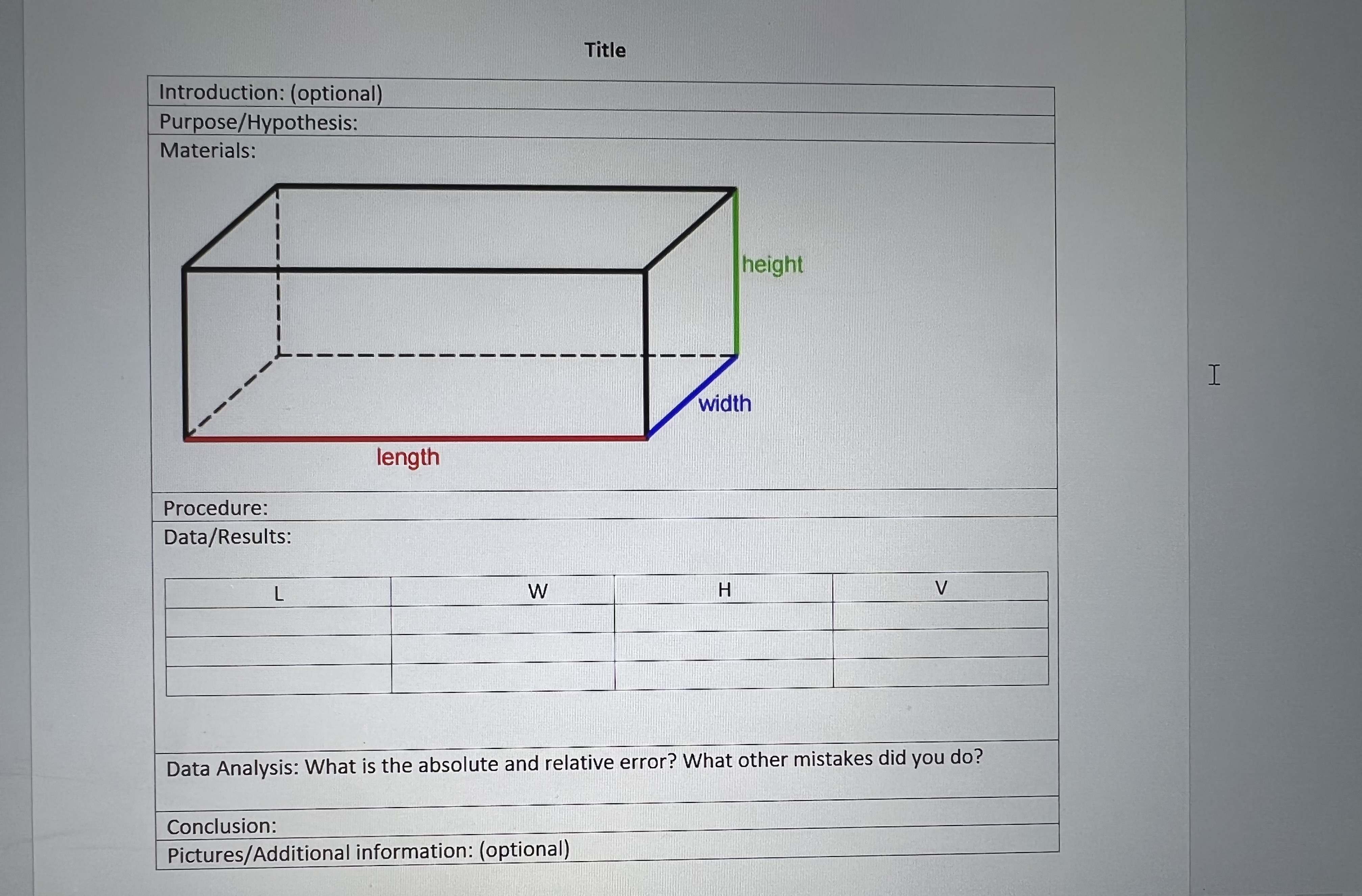 Hi, I would like some assistance with this physics Lab and also