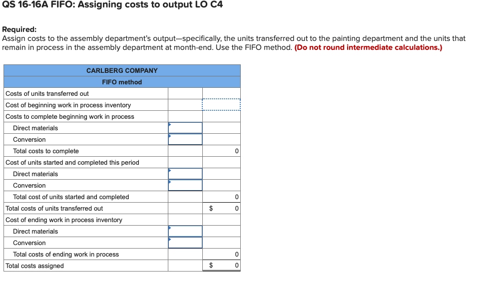 :) Required information Use the following information for the Quick Study below.