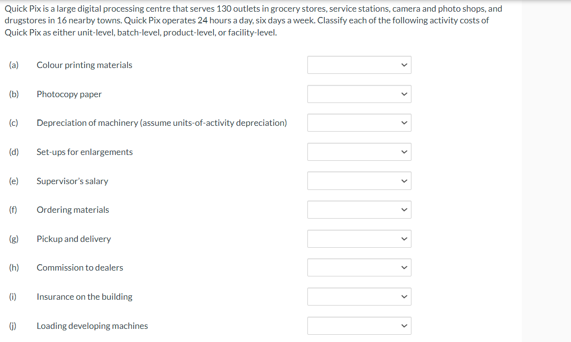  Quick Pix is a large digital processing centre that serves 130