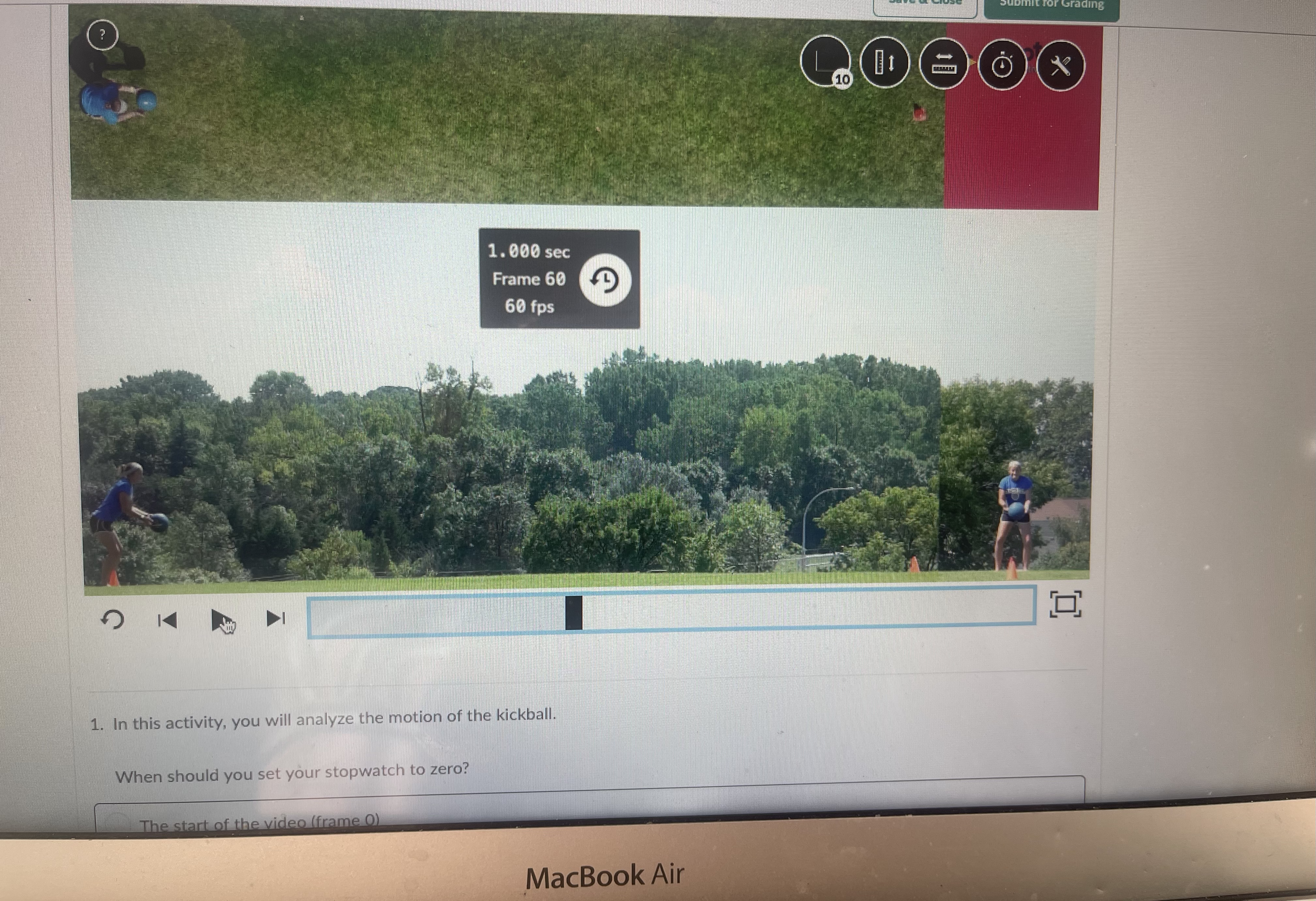 point which is 1.5 m at 1.600 s I need to know