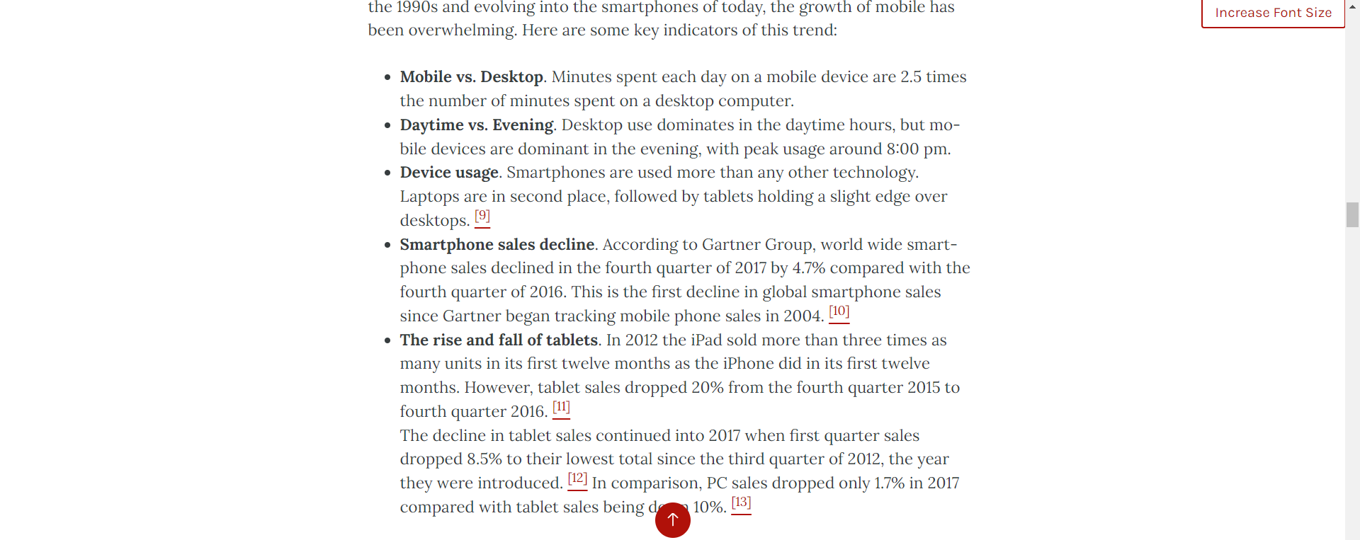 2017 compared with tablet sales being down 10%. [13] As discussed in