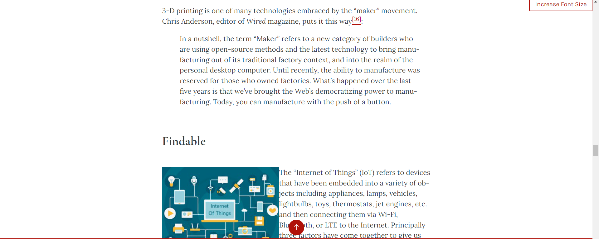 integrated into, our bodies. This tech- nology is known as a "wearable."