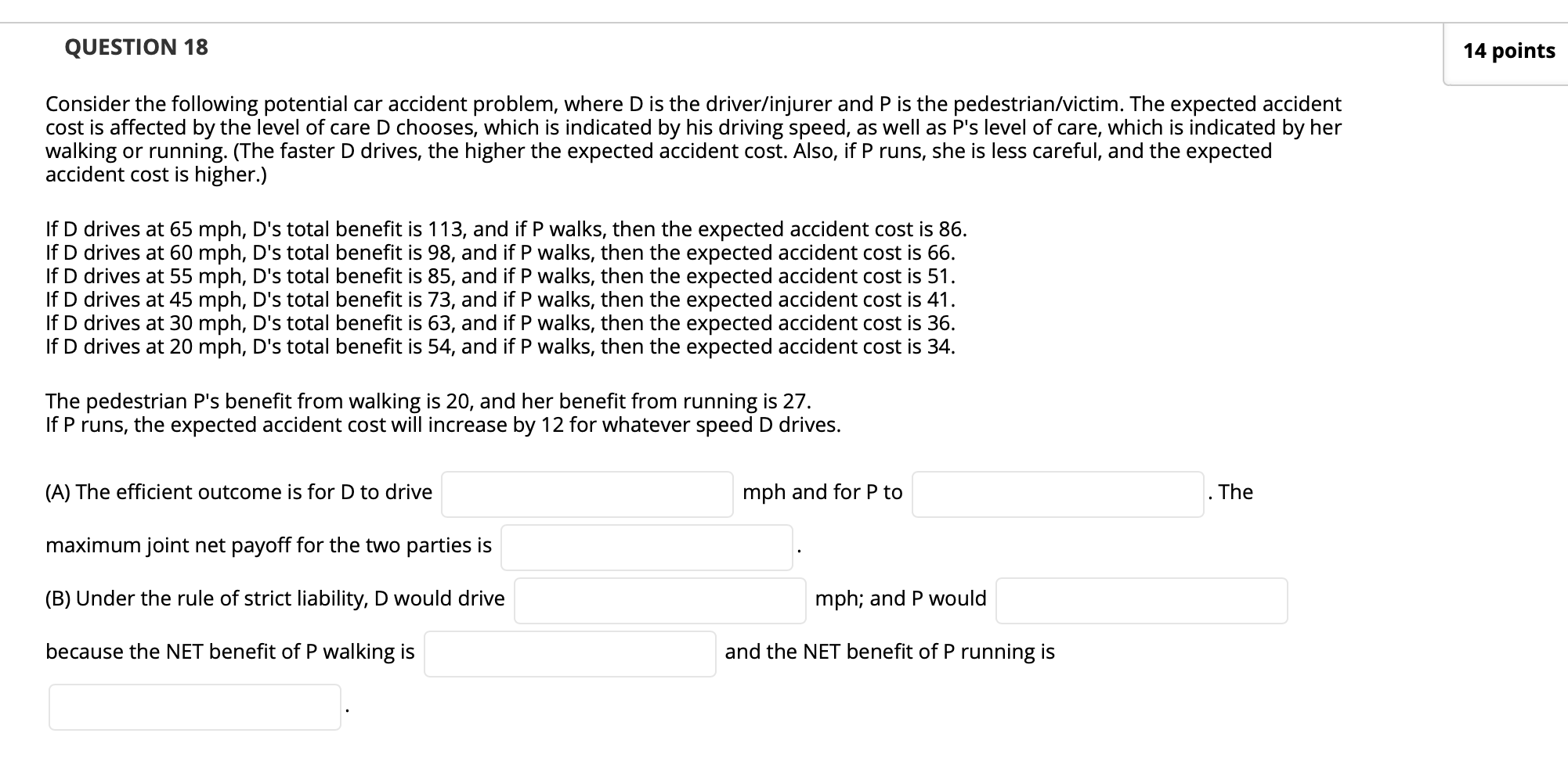 PLEASE HELP WILL RATE ASAP QUESTION 18 14 points Consider the following