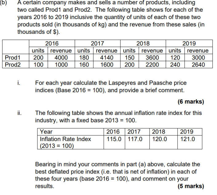 please help (b) A certain company makes and sells a number of