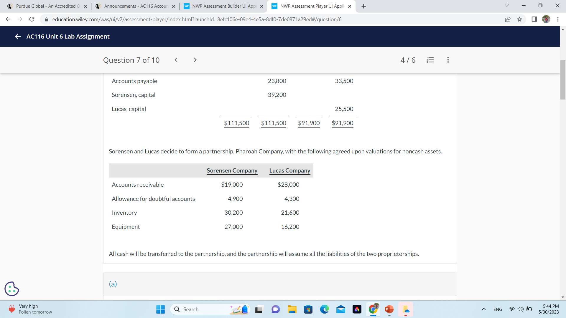 NWP Assessment Player Ul Appv X Purdue Global - An Accredited C