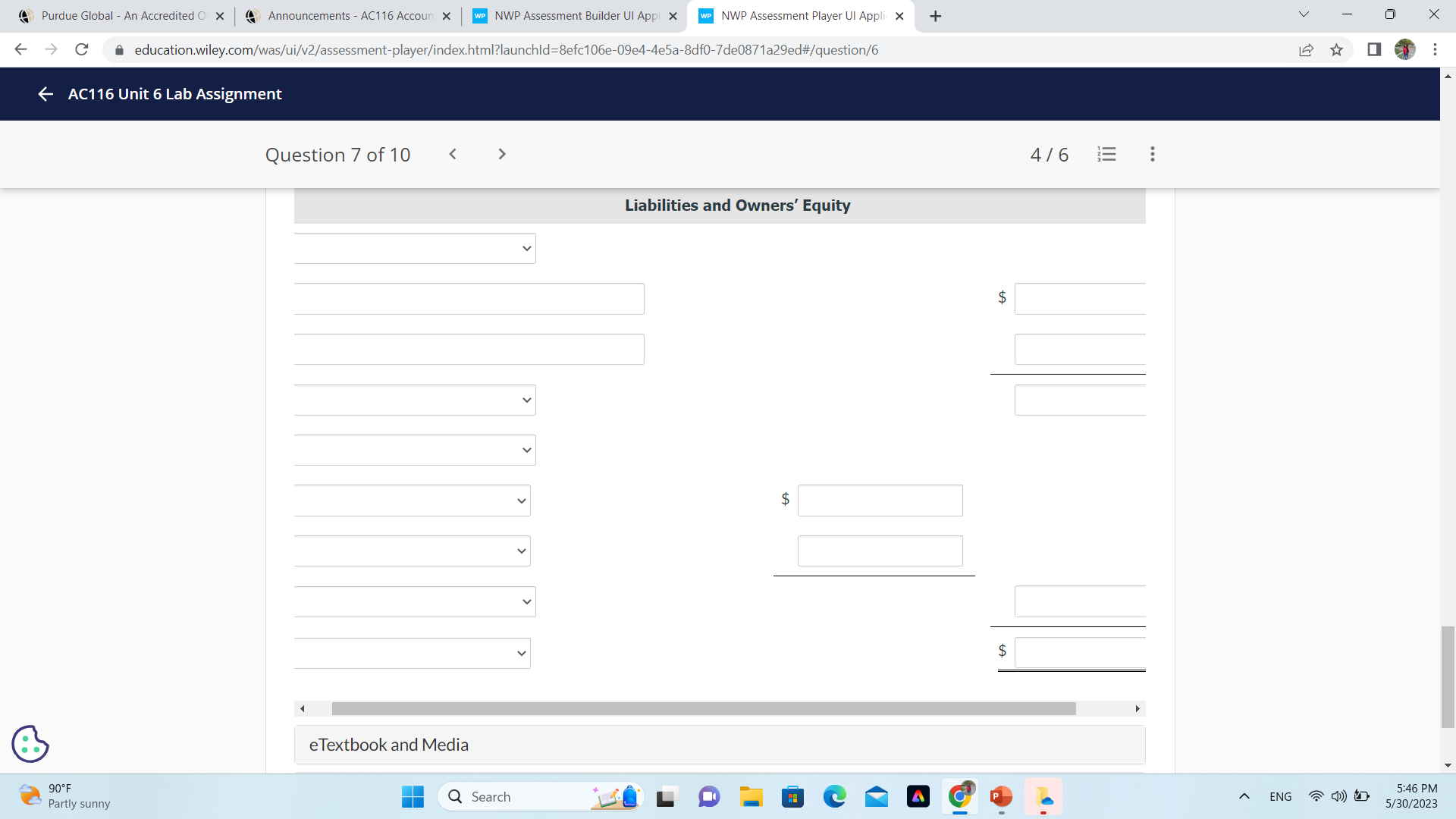 4/6 Sorensen Company Lucas Company Cash Accounts receivable Allowance for doubtful accounts