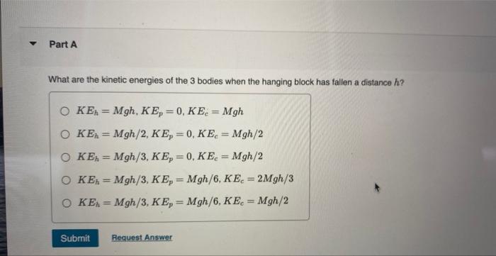 pulley with mass M and radius R that is mounted on a