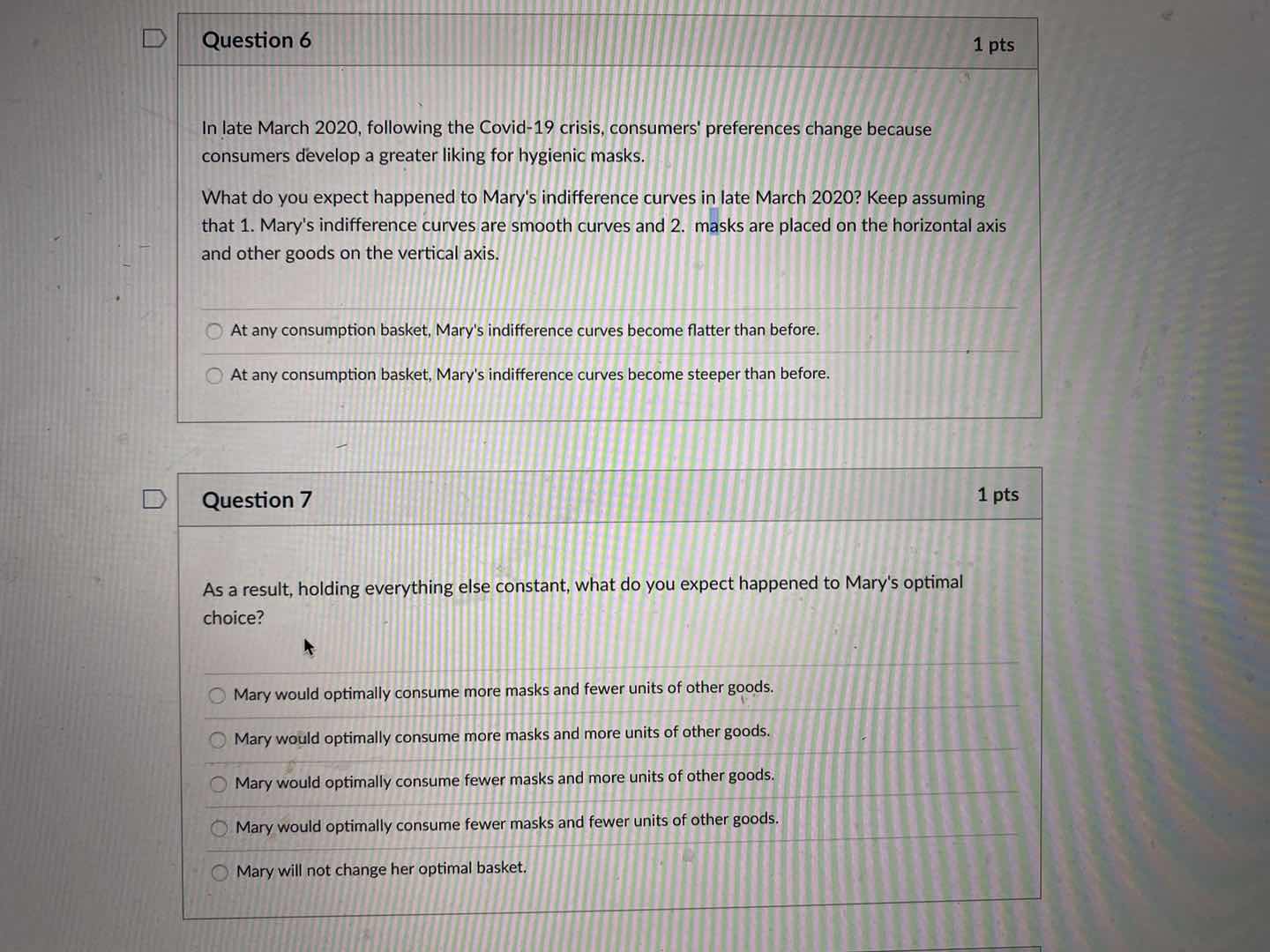 curves are smooth curves and 2. masks are placed on the horizontal