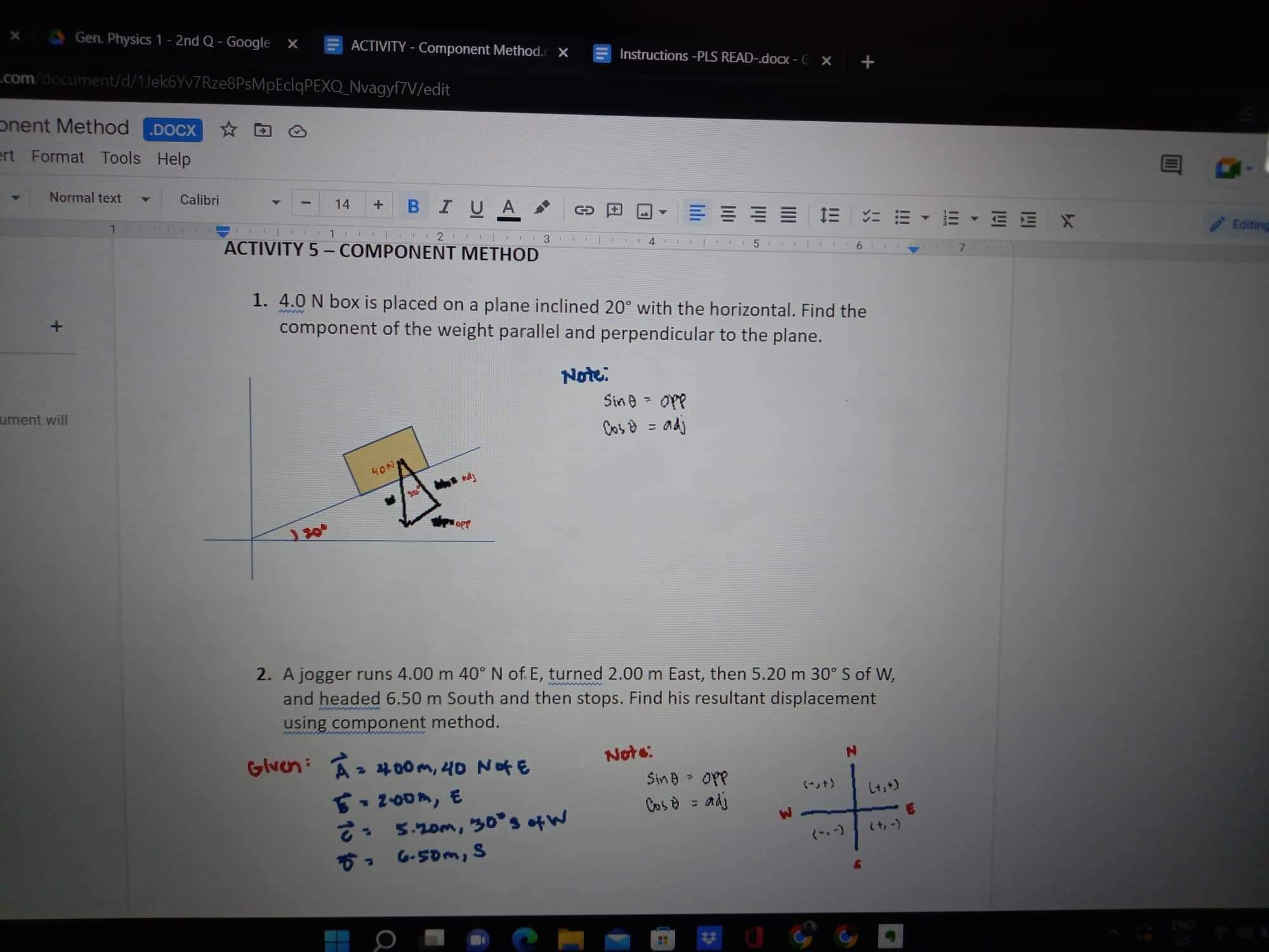Gen. Physics 1 - 2nd Q - Google X ACTIVITY -